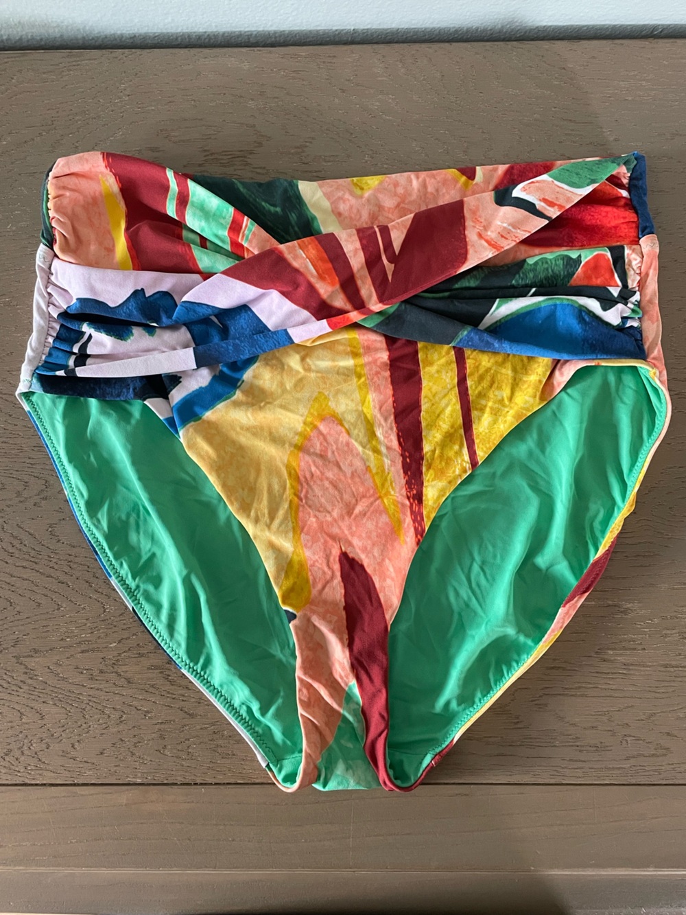 Calia Teal and Coral Floral Swim Bottoms